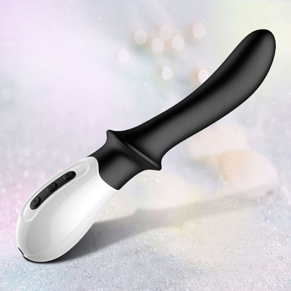 Вібромасажер точки G B - Series Fox Silicone G-spot Massager, з нагріванням, чорний | Зображення 8