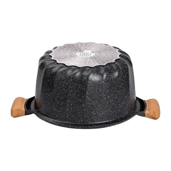 Велика алюмінієва каструля з кришкою, діаметр 28 см, з антипригарним покриттям, 8 літрів HP-4-434B | Зображення 2