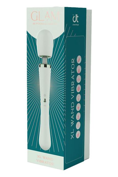 Вибратор микрофон Dream Toys Glam XL Wand Vibrator, мятный Sex Aura | Зображення 4