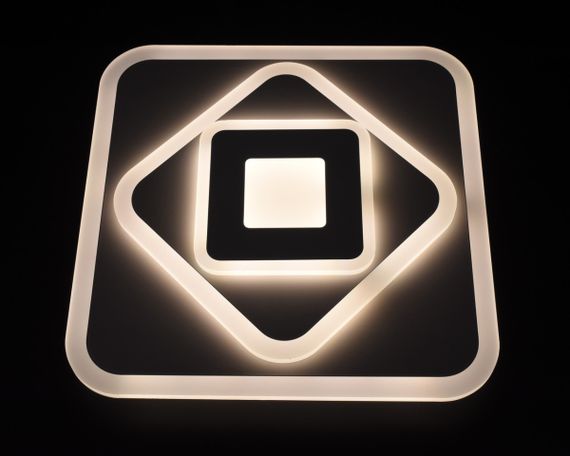 Сучасний квадратний світильник стельовий LED для кімнати кухні ванної 26161 Білий 5х35х35 см. | Зображення 3