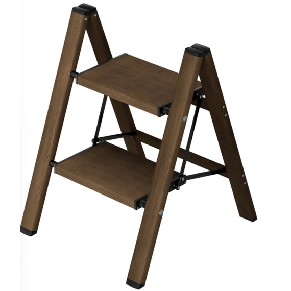 Стремянка алюминиевая ladder AND L0202, легкая, широкие ступени