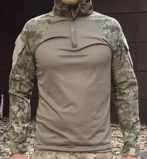 Сорочка чоловіча військова тактична з липучками під шеврони Убакс Туреччина 6582 S хакі | Зображення 2
