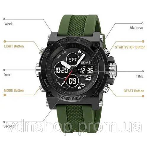 Мужские тактические военные часы, Армейские часы противоударное для рыбалки и походов LW-40 | Зображення 2