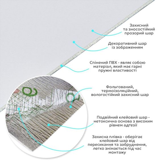 Самоклейна вінілова плитка в рулоні 600х3000х2мм Мат SW-00002973 | Зображення 1