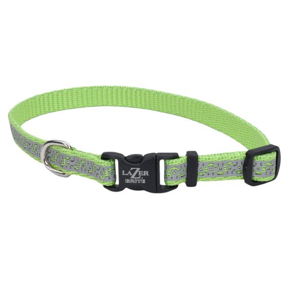 Ошейник светоотражающий для собак Coastal Lazer Brite Reflective Collar, 20-30 см, зеленый