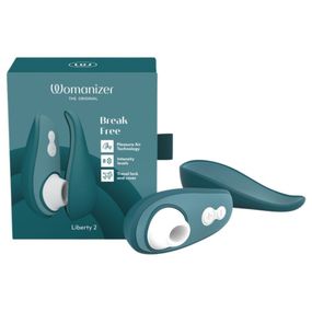 Вакуумний кліторальний стимулятор Womanizer Liberty 2 Dark Petrol, синій Sex Aura