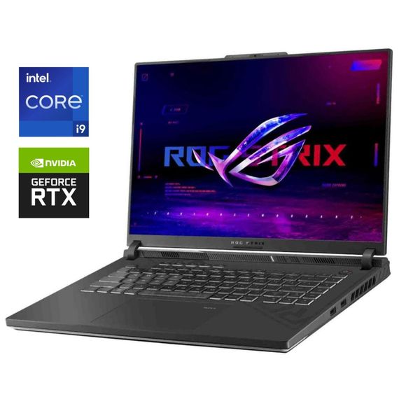 Игровой ноутбук Asus ROG Strix G16 G614JI / 16" (2560x1600) IPS / Intel Core i9-13980HX (24 (32) ядра по 4.0 - 5.6 GHz) / 16 GB DDR5 / 1000 GB SSD / nVidia GeForce RTX 4070, 8 GB GDDR6, 128-bit / WebCam / Win 11 б/у