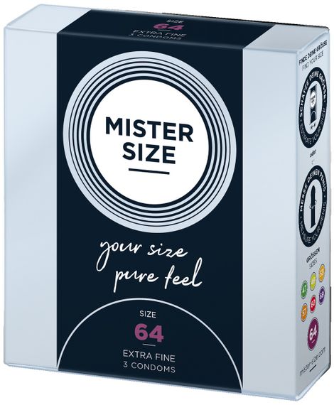 Презервативы Mister Size 64 mm (3шт) Sex Aura