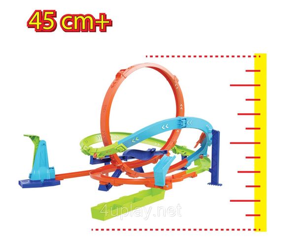 Трек Хот Вілс Екшн Випробування гіперпетлі Оригінал Hot Wheels Action Loop Cyclone Challenge | Зображення 2