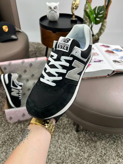 Мужские кроссовки New 574 Black Grey White Динаміка твого стилю весна / літо / осінь A4175 42 26,5 | Зображення 4