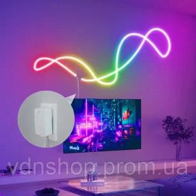 Умная гибкая LED Neon RGB лента-шланг 5 метров от USB управление режимами с телефона,Bluetooth приложение,пульт