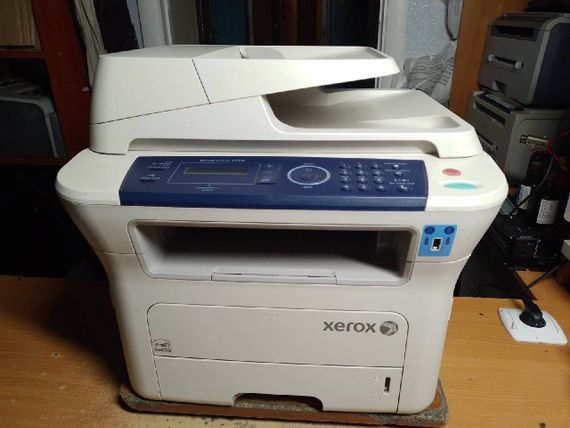 МФУ Xerox WorkCentre 3210 / Лазерная монохромная печать / 1200x1200 dpi / 24 стр./мин / A4 / USB 2.0, Ethernet б/у | Зображення 1