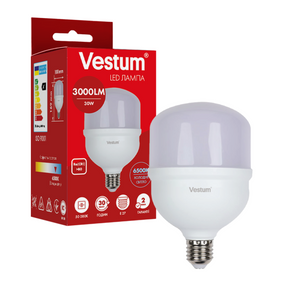 Світлодіодна високопотужна лампа Vestum  T100 30W 6500K 220V E27 1-VS-1608
