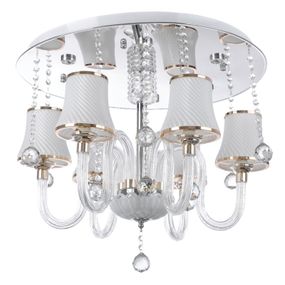 Люстра потолочная с подсветкой LED E14 40W WH (BCL-496S/6)