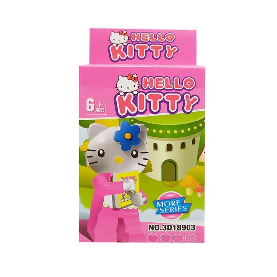 Конструктор дитячий Hello Kitty ігровий конструктор Котик для дівчат розвиваючий конструктор дитячий