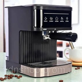 Кухонна кавоварка Crownberg CB-1572 1200Вт напівавтоматична 1.8л з сенсорним керуванням 20 бар NP-85