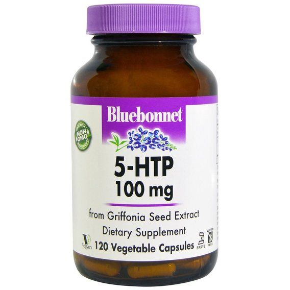 Тріптофан Bluebonnet Nutrition 5-HTP 100 mg 120 Veg Caps BLB0053