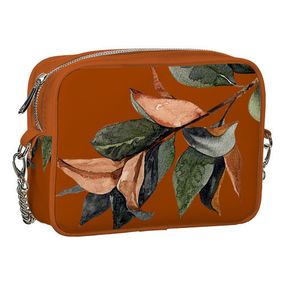 Сумка на ланцюжку Веточка с листиками 21x17x7 см