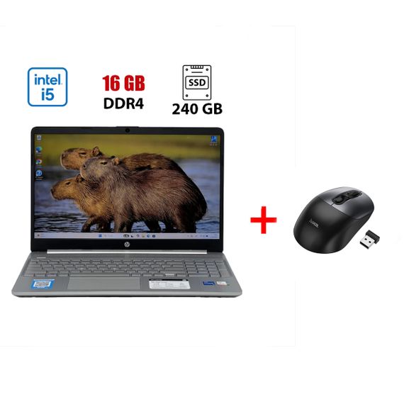 Ноутбук Б-класс HP 15-dy2045nr / 15.6" (1920x1080) IPS / Intel Core i5-1135G7 (4 (8) ядра по 4.2 GHz) / 16 GB DDR4 / 240 GB SSD / Intel UHD Graphics / WebCam б/у + Подарок Беспроводная мышь HOCO GM28