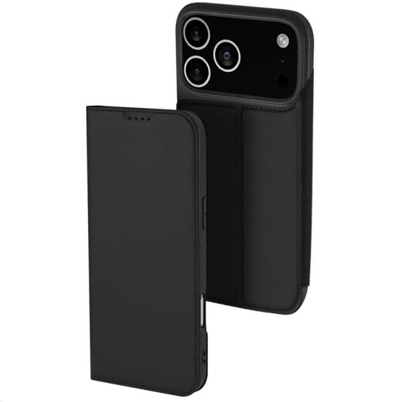 Чохол-книжка Dux Ducis з кишенею для візиток для Apple iPhone 17 Pro Max (6.9") Чорний
