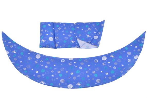 Набор аксессуаров для подушки Nuvita DreamWizard (наволочка, мини-подушка) Синий NV7101Blue (NV7101BLUE)