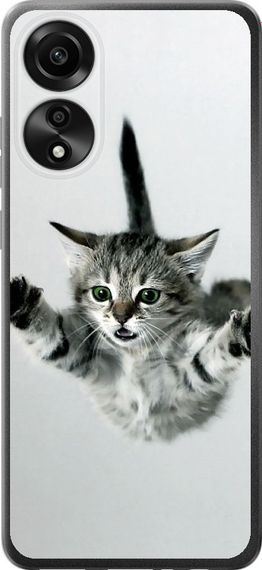 Чехол на Oppo A78 4G Летящий котёнок "2322u-3142-17620"