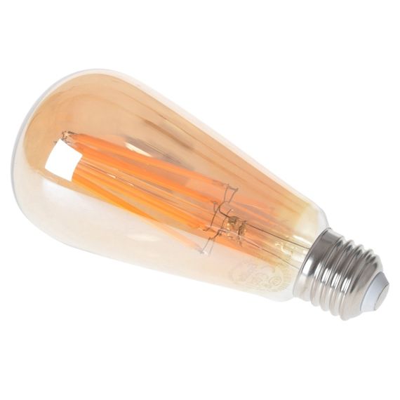 Лампа светодиодная LED 9W E27 COG WW ST64 Amber 220V | Зображення 1