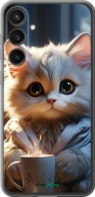 Чохол на Samsung Galaxy S23 FE Білий кіт "5646u-3136-2448"