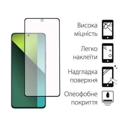 Чехол для мобильного телефона Dengos Kit for Xiaomi Redmi Note 13 Pro 5G case + glass (Black) (DG-KM-68) | Зображення 2