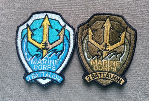 Шеврон 35 ОБМП Marine Corps 2 Battalion - 2шт (комплект) | Зображення 2