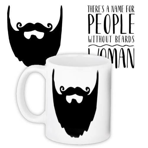 Кружка с принтом There's a name for people without beards 330 мл (KR_18J027)