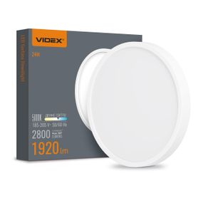 Світлодіодний світильник круглий накладний VIDEX 24W 5000K White