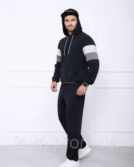 Спортивный костюм цвет темно-синий размеры M, S, XL, 3XL, L, XXL FI_004549 | Зображення 1
