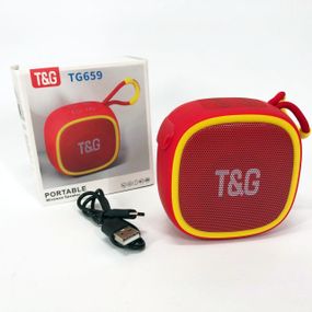 Портативная Bluetooth-колонка TG659 с ремешком. UR-947 Цвет: красный