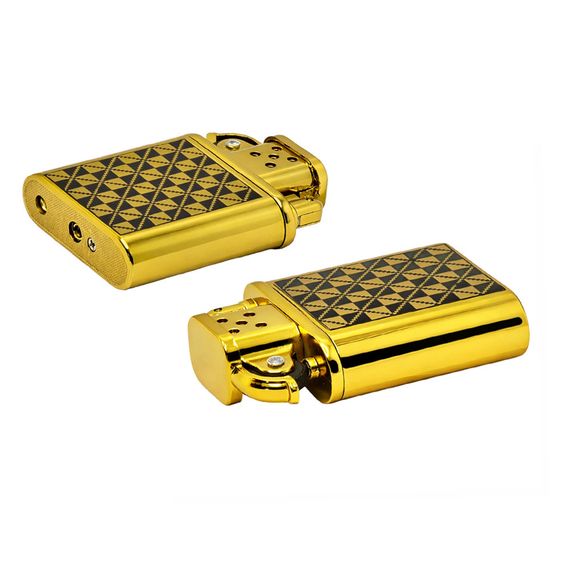 Запальничка Газова Кремнієва Багаторазова Pocket Fire Gold | Зображення 3