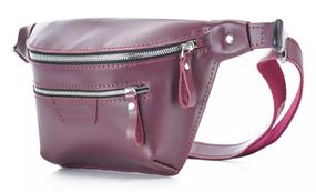 Шкіряна поясна сумка Skin and Skin Bum Bag 30х17х8 см Бордова (WB05BU)