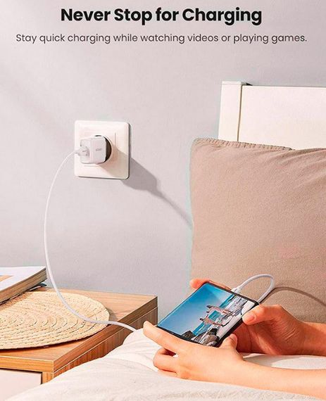 Сетевое зарядное устройство UGREEN CD122 18W USB QC 3.0 Charger Белый | Зображення 2