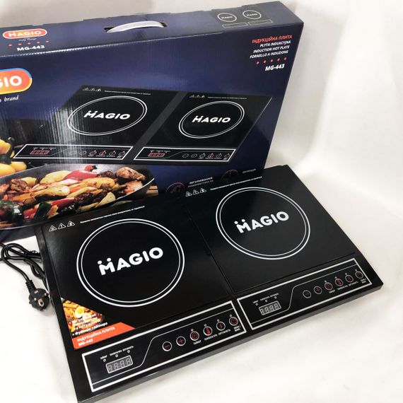 Настільна плита електрична MAGIO MG-443, Потужна настільна електроплита, Електро плита інфрачервона | Зображення 4