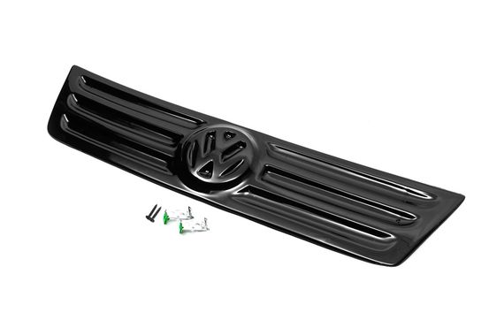 Зимняя накладка на решетку (верхняя) Глянцевая для Volkswagen Caddy 2004-2010 гг | Зображення 5