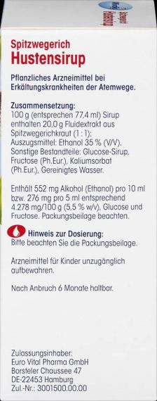 Сироп Подорожника от кашля "Mivolis" для детей от 1 года и взрослых, 200 мл., Германия | Зображення 3