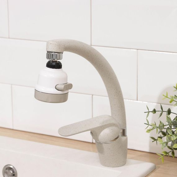 Поворотная насадка-аэратор на кран, 3 режима, Water Saver / Водосохраняющая насадка с поворотной головкой / | Зображення 8