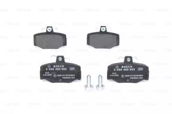 Колодки гальмівні дискові NISSAN ALMERA задн.  BOSCH (0986460993)
