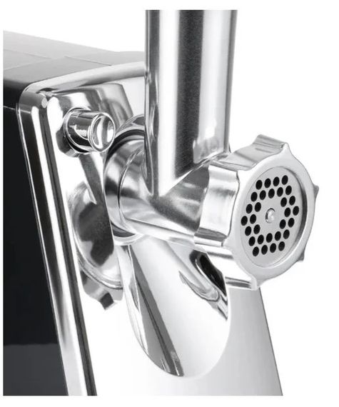 Електрична м’ясорубка Hoffmans HM-280 2000 Вт • Шнекова м’ясорубка з реверсом, 3 решітками та насадкою для ковбас | Зображення 2