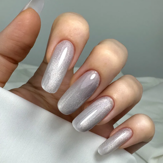 База для ногтей JOIA vegan Magic Cat Base 01 Shades of gray (с эффектом кошачьего глаза) 8мл