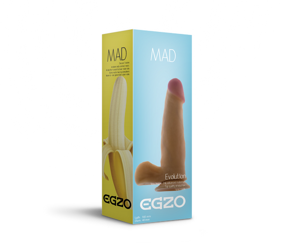 Фалоімітатор EGZO Ciberskin DS001 (18,5 см х 4 см) Sex Aura | Зображення 2