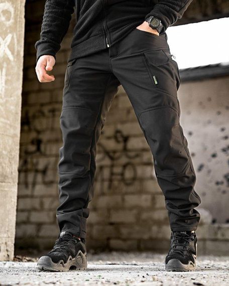 Зимові тактичні штани софтшел REVISION чорні ПП7968 | Зображення 1