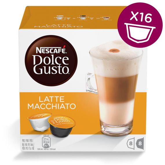 Кофе в капсулах NESCAFE Dolce Gusto Latte Macchiato 16 шт Нескафе Дольче Густо | Зображення 1