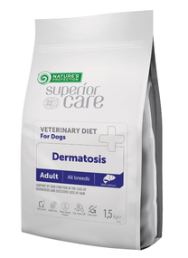 Ветеринарний дієтичний корм для здоров'я шкіри та шерсті собак NP Superior Care Veterinary Diet Dermatosis Salmon Adult All Breed Dogs з лососем, 1,5кг