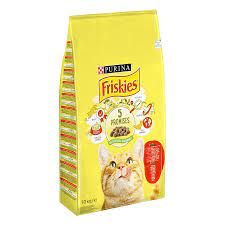 Сухий корм для дорослих котів Friskies з яловичиною, куркою та овочами  10 кг