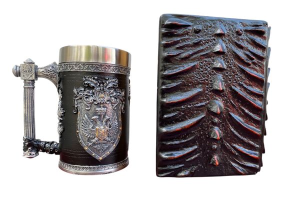 Подарунковий набір Кухоль 3D Щит і Корона та Блокнот 3D «Око Пламінного Дракона» | Зображення 1